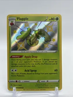 Flapple SHINY SV013/SV122 Shining Fates NM Holo Foil Rare Pokemon Card - Image 1
