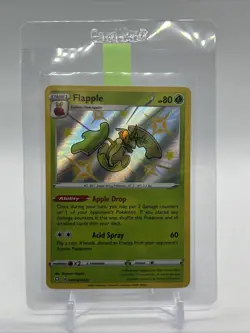 Flapple SHINY SV013/SV122 Shining Fates NM Holo Foil Rare Pokemon Card - Image 3