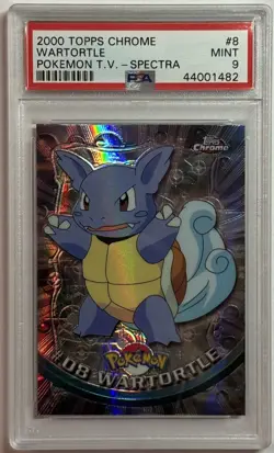Pokemon 2000 Topps Chrome Wartortle Spectra PSA 9 Mint #8 - Image 1