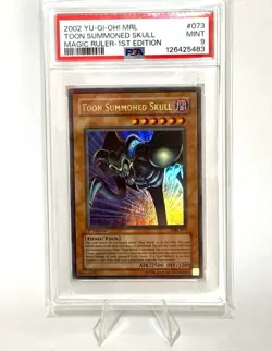 Yu-Gi-Oh! Toon Summoned Skull MRL-073 1st Edition PSA 9 Mint - Image 1