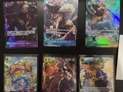 LOTTO 6 Carte ONE PIECE CARD GAME Con 1 Secret/alternative(law/chopper/sanji) - Image 4