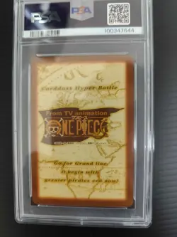 1999 ONE PIECE CHB #C07 ZORO FIRST STAGE PSA8 japanese carddass hyper battle - Image 2