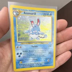Azumarill Holo Rare 2/111 Neo Genesis 2000 WotC Vintage Pokemon Card - Image 4