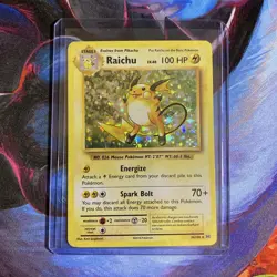 Pokemon TCG Raichu Holo Rare Card 36/108 XY Evolutions 2016 NM Condition - Image 3