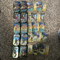 Pokemon Crown Zenith Mini Tin Set Art Cards And Stickers Included NO CARD PACKS - Image 1