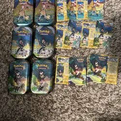 Pokemon Crown Zenith Mini Tin Set Art Cards And Stickers Included NO CARD PACKS - Image 4