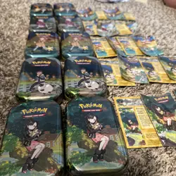 Pokemon Crown Zenith Mini Tin Set Art Cards And Stickers Included NO CARD PACKS - Image 5