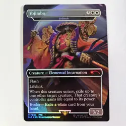 Yojimbo Solitude Rainbow Foil Secret Lair Final Fantasy MTG LP OFF CENTER CUT - Image 4