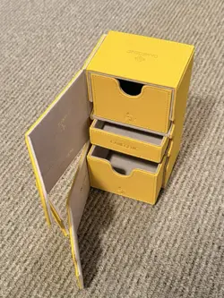 Gamegenic Stronghold 200+ XL Convertible Deck Box with Dice Drawer Yellow - Image 4