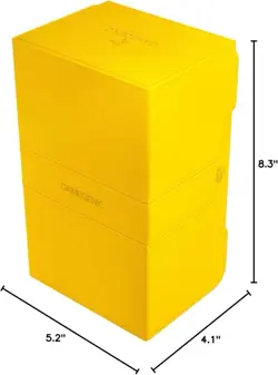 Gamegenic Stronghold 200+ XL Convertible Deck Box with Dice Drawer Yellow - Image 5