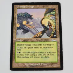MTG Treetop Village (143/143) Urzas Legacy Uncommon Land LP Magic The Gathering - Image 1