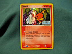 POKEMON EX CRYSTAL GUARDIANS TORCHIC RARE STAMPED REVERSE HOLO/FOIL-66/100- LP - Image 1