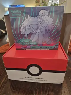 SEALED Pokemon Journey Together ETB With Acrylic Display Case - Image 1