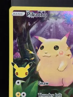 Pokemon Pikachu 005/025 25th Anniversary Celebrations Full Art Holo Near Mint - Image 5