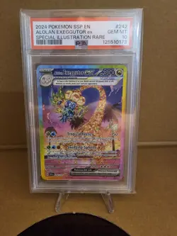 2024 Pokemon SSP en Alolan Exeggutor EX Special Illustration Rare #242 PSA 10 - Image 3
