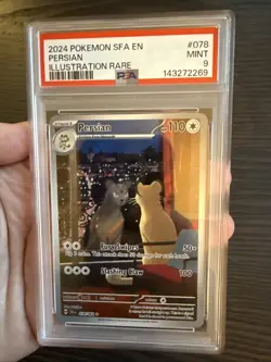 Persian 078/064 Illustration Rare 2024 Pokemon Shrouded Fable PSA 9 Mint - Image 3