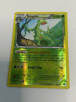 Pokemon 2015 Sceptile Holo Rare Great Encounters 8/106 LP - Image 1