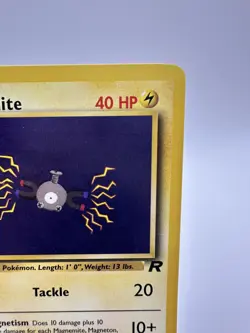 1st Edition Magnemite 60/82 Team Rocket Common Vintage WOTC Pokemon TCG LP - Image 3