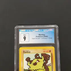 2000 Pokemon Team Rocket 1ST EDITION MANKEY 61/82 CGC 9 Mint - Image 4