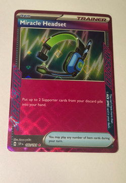 Pokemon TCG Surging Sparks Ace Spec Miracle Headset 183/191 Near Mint - Image 1