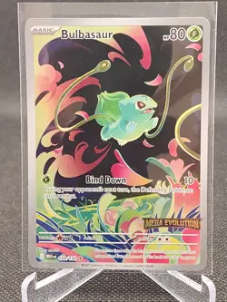 Bulbasaur 133/132 Mega Evolutions Stamped Promo 133/132 Pokemon TCG - Image 1