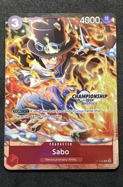 Trafalgar Law St03 008 + Sabo P 044 Championship Textured One Piece Card Game - Image 3