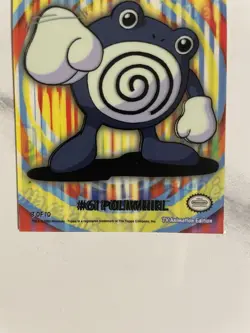 RARE DOUBLE PRINT MISPRINT Pokemon Polywhirl Topps 2000 Blue Label Puzzle Card - Image 2