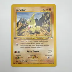 Pokemon Larvitar 70/105 Neo Destiny 1st Edition Regular Common 40 HP Card - Image 1