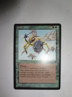 MTG MAGIC THE GATHERING CARD ORIGINAL LEGENDS KILLER BEES GREEN CREATURE VINTAGE - Image 1