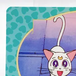 Luna & Artemis #49 Vintage Card Holo TCG Sailor Moon R Bandai 1993 Japan F/S - Image 2