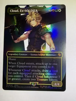 Commander: FINAL FANTASY Cloud, Ex-SOLDIER (Borderless) Foil #202 - Image 1