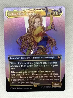 MTG - Celes, Rune Knight (Borderless) Commander: Final Fantasy Foil NM - Image 1