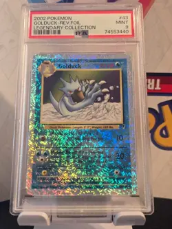 2002 POKEMON LEGENDARY COLLECTION #43/110 GOLDUCK REVERSE HOLO PSA 9 - Image 1
