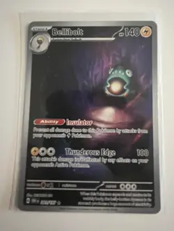 Bellibolt 201/197 Illustration Rare Holo Near Mint Condition Obsidian Flames - Image 1