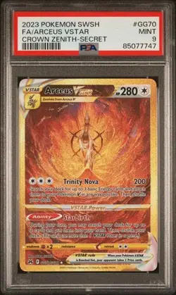 2023 POKEMON SWORD AND SHIELD CROWN ZENITH #GG70 FA/ARCEUS VSTAR CROWN ZENITH-SE - Image 1