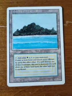 Tropical Island - MtG Magic Revised Regular Rare MP+ - Image 1