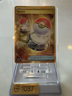 Pokemon SV Scarlet & Violet 151 Switch Hyper Rare Card 206/165 NM Condition - Image 1