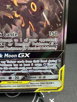Pokemon TCG Sun & Moon Umbreon Darkrai GX SM241 Full Art Black Star Promo NM! - Image 4