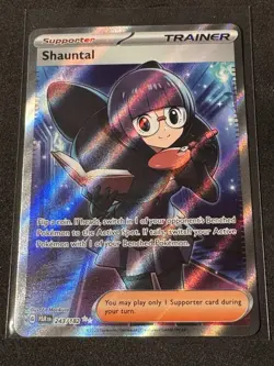 Shauntal 243/182 Paradox Rift (PAR) NM Full Art Ultra Rare Pokemon Card - Image 1
