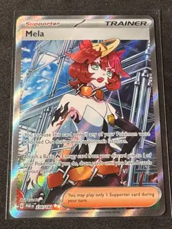 Mela 236/182 Sv04: Paradox Rift Full Art Trainer Ultra Rare Holo Pokemon TCG NM - Image 1