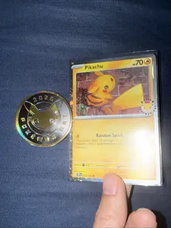 Pikachu 051 /162 Stamped 2026 Pokemon Day 30 Promo TCG With Coin - Image 1