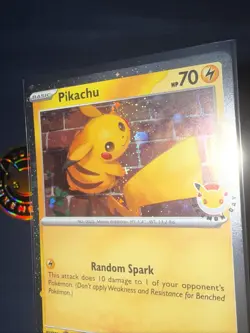 Pikachu 051 /162 Stamped 2026 Pokemon Day 30 Promo TCG With Coin - Image 3