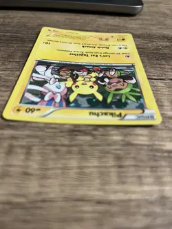 Pikachu Promo Card XY95 Excellent Condition Pokemon 2016 Black Star LP - Image 4