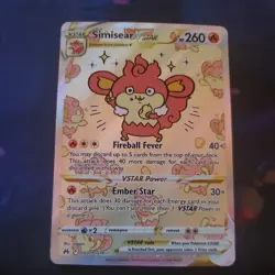 Pokemon Simisear VSTAR (GG37/70) Crown Zenith Galarian Gallery NM HOLO - Image 1