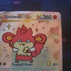 Pokemon Simisear VSTAR (GG37/70) Crown Zenith Galarian Gallery NM HOLO - Image 3