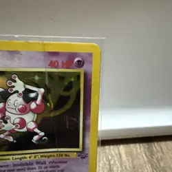 Pokemon TCG Mr. Mime Jungle 6/64 Unlimited Holo Rare, RAW, DMG - Image 3