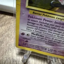 Pokemon TCG Mr. Mime Jungle 6/64 Unlimited Holo Rare, RAW, DMG - Image 4