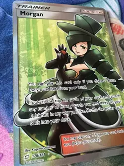 Pokemon TCG Morgan Sun & Moon Team Up 178/181 Ultra Rare Full Art Holo - Image 2