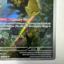 Relicanth 173/162 Illustration Rare IR Holo SV05 Temporal Forces Pokemon TCG - Image 4