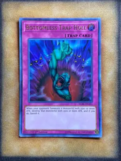 Yugioh Bottomless Trap Hole BLRR-EN101 Ultra Rare 1st Ed NM - Image 1